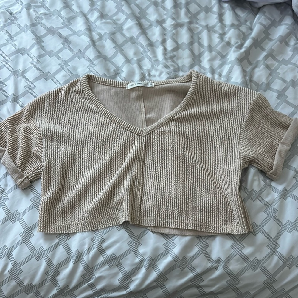 altars state ribbed crop top